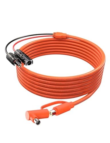 Tonton Solar Connector to DC 8mm Adapter Cable 2M, Solar Cable with DC8020/7909 Plug for Jackery Explorer 160 240 500 1000, for GZ Yeti, for BLUETTI Portable Power Station, Solar Generator