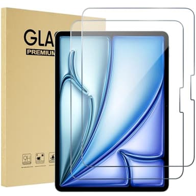 ProCase Screen Protector for iPad Pro 13 Inch(M4)/ iPad Air 13 Inch(M2) 2024 Tempered Glass Screen Saver Protective Film Guard for iPad Pro 13/iPad Air 13 2024 Release -2 Pack