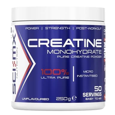 SCI-MX Creatine Monohydrate - 250g - Unflavoured - Suitable for Vegetarians + Vegans