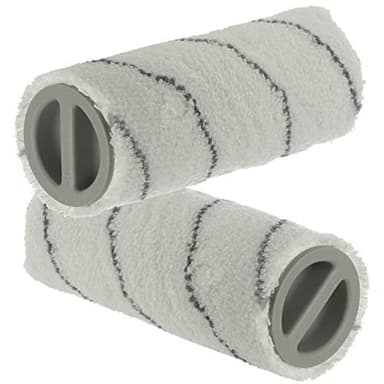 Qualtex Original Quality Twin Washable Roller Set For Karcher FC3 Cordless FC3 Premium Cordless FC5 FC5 Cordless Premium Cordless Wet & Dry Hard Floor Vacuum Cleaner