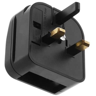 1 x Peak Power EU Plug to UK Socket Adaptor, EU to UK Plug Adaptor with 5A Fuse, Type C EU2 Pin CEE7 Plug to Type G UK Socket, 2 Pin EU Plug to 3 Pin UK Adapter Socket