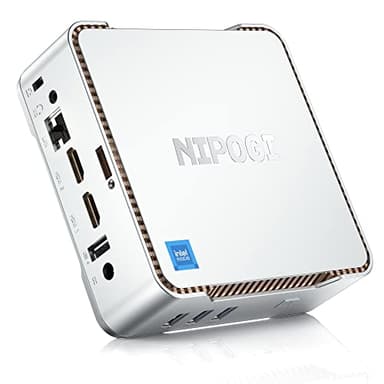 NiPoGi Mini PC Ιntel Alder Lake-Ν95 12th(up to 3.4GHz),16GB RAM 1TB M.2 SSD Mini Computer Gigabit Ethernet, mini pc Windows 11 4K Dual Display/2x HDMI/WiFi/BT Mini Desktop PC for Home/Business/School