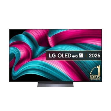 LG OLED55C55LA 55-Inch OLEDevo AI 4K UHD Smart TV, (α9 AI Processor Gen7, Dolby Atmos, Freeview Play and Amazon Alexa, 120Hz) [Model 2025]