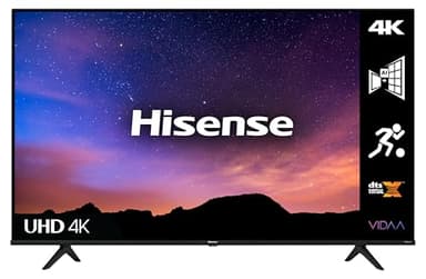 HISENSE 55A6GTUK (55 Inch) 4K UHD Smart TV, with Dolby Vision HDR, DTS Virtual X, Youtube, Netflix, Freeview Play and Alexa Built-in, Bluetooth and WiFi (2021 NEW), Operating System VIDAA