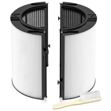 2-IN-1 Filter Replacement for Dyson PH01 HP07 HP10 TP07 TP10 TP09 HP09 HP06 TP06 Air Purifier 360 Combi Glass Pure Cool Hot Humidify Fan, 2-IN-1 HEPA + Carbon Filter (Upgraded), Black,1 Pack