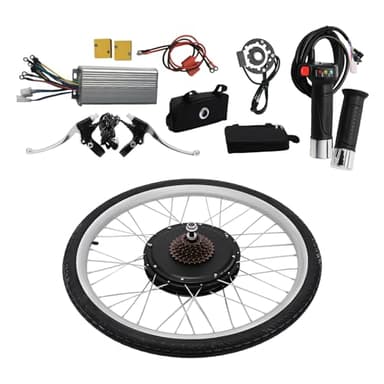 E Bike Conversion Kit 28 Inch, 48V 1000W Ebike Hub Motor Kit Rotation Speed up to 440rpm, Rear Electric Bike Wheel Battery not Include for Highway/Mountain Road/Sand Cycling