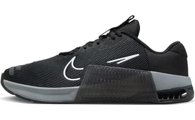 NIKE Men's Metcon 9 Sneaker, Black White Anthracite Smoke Grey, 10 UK