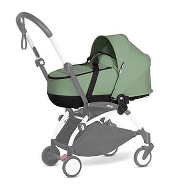 Babyzen YOYO Bassinet, Peppermint - Includes Thick Double Mattress, Ventilated Shell & Hood - Requires YOYO2 Frame (Sold Separately)