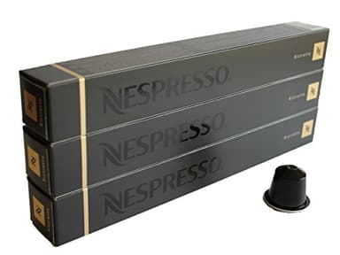 Nespresso Capsules Black Black - 30 x Ristretto - Original Nestle - Espresso Cafe - Assorte