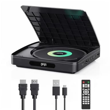 YOTON DVD Player for TV, with HDMI, Full HD Multi Region, Remote Control and Type-C Cable Included, for Home Stereo System, USB Port (Not Blu-ray)