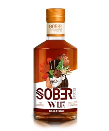 SOBER SPIRITS – Non-Alcoholic 0.0% Whisky – Zero Alcohol, The Worlds Only Alcohol Free Whiskey Made From Real Spirits - No Added Sugar – No Artificial Flavours & Colourings - Vegan Friendly – 50cl