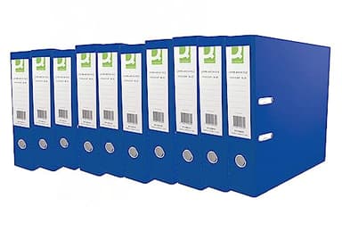 Q-Connect 70mm Lever Arch File Polypropylene A4 Blue (10 Pack) KF20020
