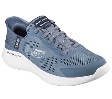 Skechers Men's Hands-Free Slip-ins Bounder 2.0 EMERGED Sneaker, Slate Mesh/Synthetic, 8 UK