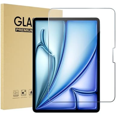 ProCase Screen Protector for iPad Air 13 Inch (M3/M2, 2025/2024)/ iPad Pro 13 Inch (M4) 2024, Tempered Glass Screen Saver Protective Film Guard for iPad Pro 13/iPad Air 13-1 Pack
