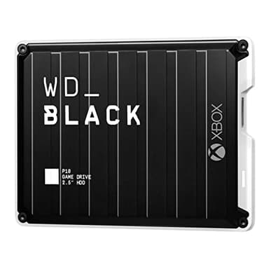 WD_BLACK P10 4TB Game Drive for Xbox, Xbox storage expansion, Portable Xbox external hard drive, On-the-Go Access to your Xbox Game Library, up to 130 MB/s, Includes 1 month Xbox Game Pass Ultimate