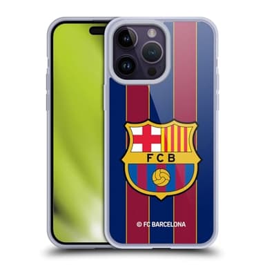 Head Case Designs Officially Licensed FC Barcelona Home 2020/21 Crest Kit Soft Gel Case Compatible With Apple iPhone 14 Pro Max