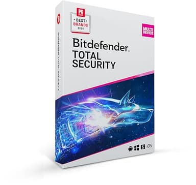Bitdefender Total Security - 10 Device | 1 year Subscription | PC/Mac | Activation Code by Mail