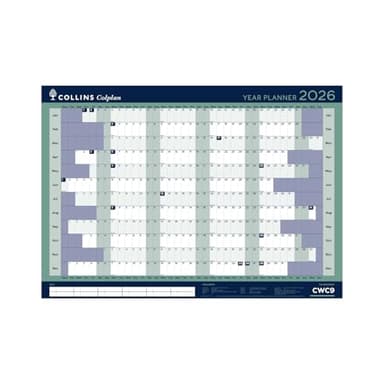 Collins - Colplan - A1 Yearly Wall Calendar 2026 (CWC9-26)
