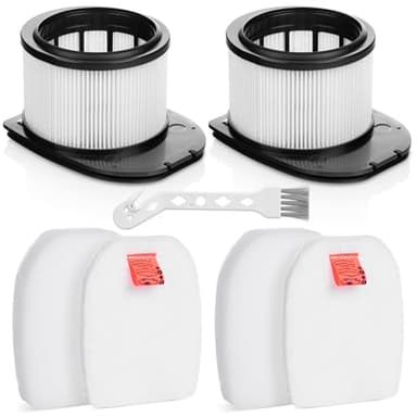 HOUSEMAX 2 HEPA Post Filters and 2 Foam & Felt Filters for Shark Stratos Anti Hair Wrap Cordless Stick Vacuum Cleaner IZ400 IZ420 IZ400UK IZ400UKT IZ400UKTBK IZ420UKT IZ402UKTSB