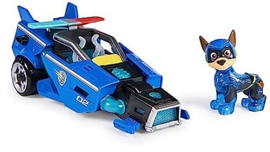 PAW Patrol: The Mighty Movie Toy Car with Chase Mighty Pups Action Figure, Lights and Sounds, Kids’ Toys for Boys and Girls 3+