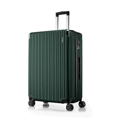 FLIEE Large Suitcase Hard Shell | Aluminum Telescopic Handle | TSA 3 Digit Combination Lock | 4 Dual Spinner Wheels | Lightweight Suitcase Large. (Green, Large 28")