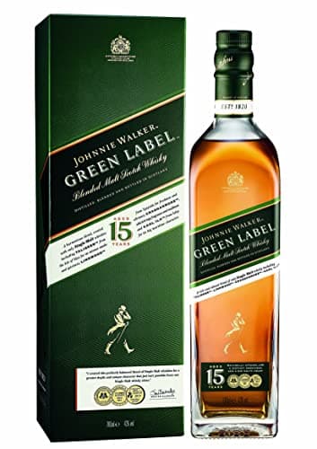 Johnnie Walker Green Label | Blended Scotch Whisky | 43% vol | 70cl | Enjoy Neat Or In Drinks | Single Malt Whiskies Matured At Least 15 Years | Great For Gifting | With Gift Box