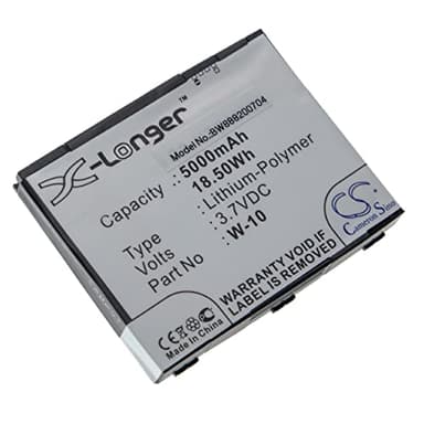 vhbw Replacement Battery compatible with Netgear MR1100, NightHawk M1 Mobile Router Modem Hotspots (5000mAh, 3.7V, Li-Polymer)