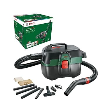 Bosch Cordless Wet and Dry Vacuum Cleaner AdvancedVac 18V-8 (without battery, 18 Volt System, accessory set included, in carton packaging)