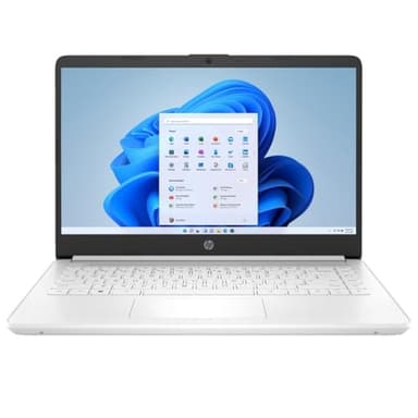 HP 14s-dq0508sa 14" Laptop | Intel Celeron N4120 | 4GB RAM | 128GB SSD | Dual speakers | HD Webcam | Intel UHD Graphics | Windows 11 Home | White