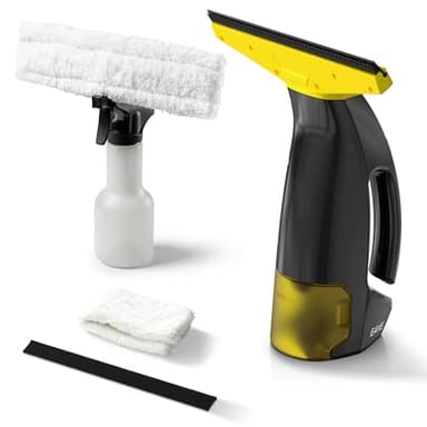 EAVE Window Vac Set - Handheld Window Vacuum with 45min Operating Time, Electric Window Cleaner with 200ml Water Tank & 2 Microfibre Cloths & 2 Blades, for Cleaning Window Condensation, WC03(YL)