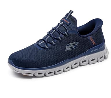 Skechers Men's Hands-Free Slip-ins Glide-Step NOXUS Sneaker, Navy, 9 UK