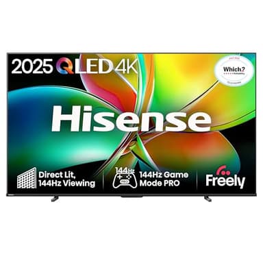 Hisense 100" 100E78QTUK PRO 144Hz QLED Smart AI TV - Hi-View AI Engine, 144Hz Game Mode PRO, Dolby Atmos, Quantum Dot Colour with Freely, Disney +, YouTube, Netflix