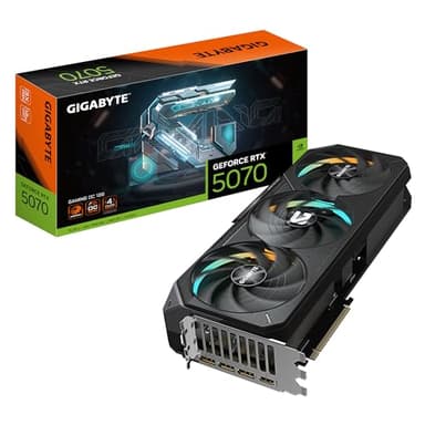 Gigabyte GeForce RTX 5070 Ti GAMING OC 16G Graphics Card - 16GB GDDR7, 256bit, PCI-E 5.0, 2588 MHz Core Clock, 3 x DP 2.1a, 1 x HDMI 2.1b, NVIDIA DLSS 4, GV-N507TGAMING OC-16GD