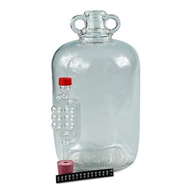 Brew2Bottle 1 x 5ltr Glass Demijohn with Bungs, Airlocks & LCD Thermometers