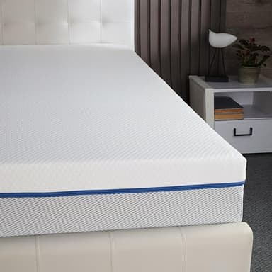 DREAM SHIELD Hybrid Mattress - Comfort Foam Orthopedic Mattress with Motion Isolation Technology, Temperature-Regulating Cover, Medium Firm Support for Back Pain Relief (Single)