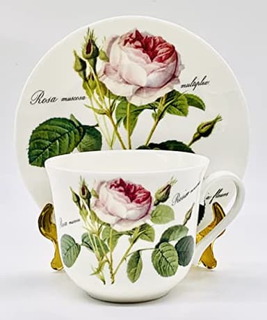 Roy Kirkham Redoute Rose Cup & Saucer