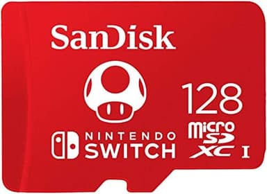 SanDisk microSDXC UHS-I card for Nintendo 128GB - Nintendo licensed Product, Red