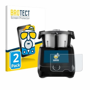 brotect Screen Protector Anti-Glare compatible with SilverCrest Monsieur Cuisine Smart BLACK EDITION (2 Pack) Screen Protector Matte, Protection Film