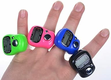 ONE BEST DEAL OBDL Tasbeeh Counter Finger Ring Electronic Digital Tasbeeh Tasbih Tally Counter Timer Beads for Islam Muslim Prayer Golf Scoring (5)