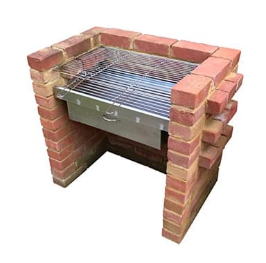 Stainless steel Brick BBQ Oven/Cupboard Kit with Stainless Steel Cooking Grill