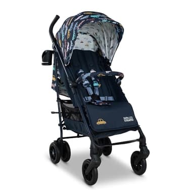 Cosatto Supa Lite Pushchair – from Birth to 4 Years (25kg), 4-Wheel Suspension, Large Basket, XL UPF100+ Canopy, Foldable, Compact, Stroller with Cup Holder, Rain Cover (Beep Beep)