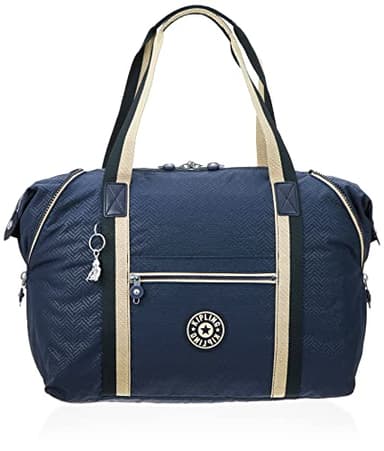 Kipling Art M, Travel Tote Bag, 58 cm, 26 L, 0.50 kg, Endless Bleu Emboss