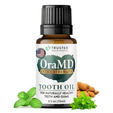 OraMD 4-in-1 Extra Strength Tooth Oil - Clinically Tested Gum Disease Treatment, Gingivitis Treatment and Sensitive Teeth and Gums - All-Natural (1 Pack)