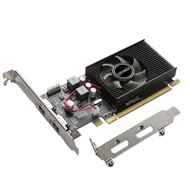 QTHREE Radeon HD 6570 Graphics Card, Dual HDMI, 1GB GDDR3 64-Bits, Computer GPU, Low Profile Video Card for PC, PCI-Express X16, DirectX 11