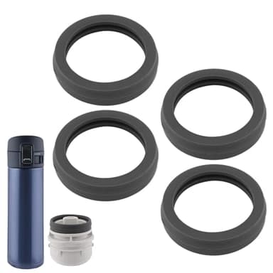 BOXOB 4pcs Stopper Gasket Replacement for Zojirushi Stainless Steel Mug 16oz 12oz, Silicone Ring Seal Parts Leak-Proof O-Ring Parts Compatible with SM-K Series Accessories BPA Free