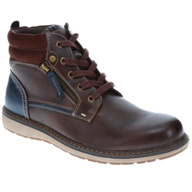 Lace-Up Casual Boots - Brown Size 9