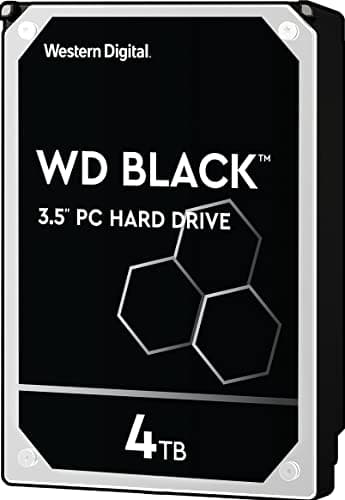 WD_BLACK 4TB High Performance 3.5" Internal Hard Drive, 7200 RPM Class, SATA 6 GB/s, 256MB Cache, 5 Year Warranty