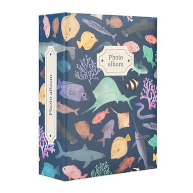 Grupo Erik 6x4 Photo Album - Ocean Friends | 10x15 cm, 100 Pockets Photo Albums 6x4, Memory Book | Gifts Under 10 Pounds, Cute Gifts For Women & For Men