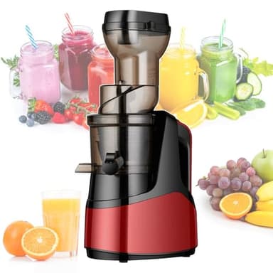 pealiritansemen 1000 Ml Cold Press Juicer, Large Capacity Juice Squeezing Machine, Combined Installation, Automatically Separates Juice & Dregs, For Home/Commercial Use