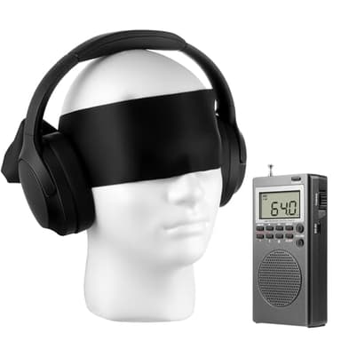 Dunzy 3 Pcs Ghost Hunting Equipment Kit with Ghost Box Headphones and Blindfold Spirit Hunting Equipment for Home Office Outdoor